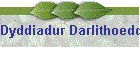 Dyddiadur Darlithoedd